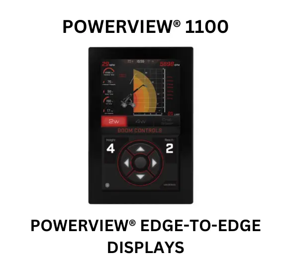  Edge-to-edge Powerview 11100 displays by Enovation Controls, showcasing sleek design and advanced technology